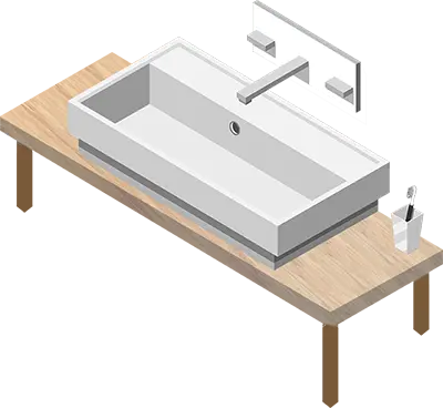 A 3x2 meter food preparation area with a handwashing sink and a power outlet near the prep space.